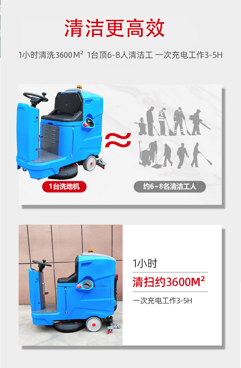 台州驾驶式洗地机更适合用在高铁站